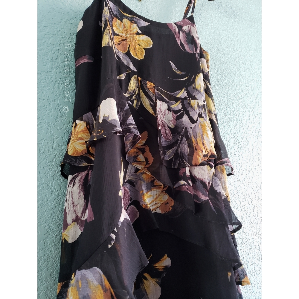 Topshop | NWT Floral Print Tiered Ruffle Dress - Picture 3 of 10